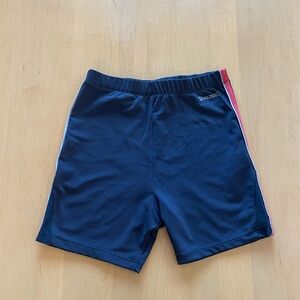 Spalding Athletic Blue and Red Shorts Elastic Waistband